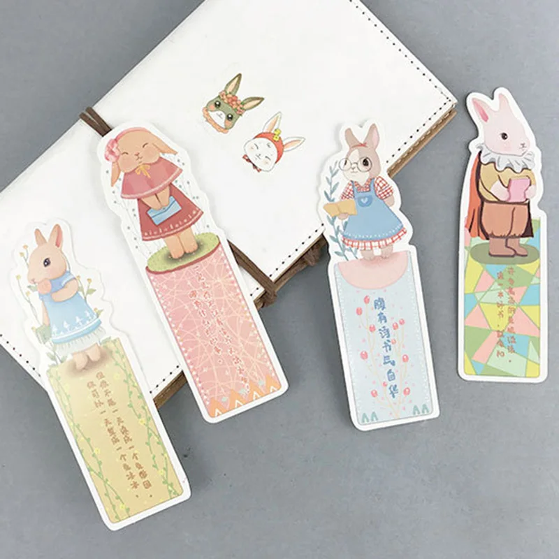 30Pcs/Box Cartoon Rabbit Bookmark Watercolor Lovely Paper Book Marks For Girls Gift Back to School Supplies Korean Stationery
30Pcs/Box Cartoon Rabbit Bookmark Watercolor Lovely Paper Book Marks For Girls Gift Back to School Supplies Korean Stationery