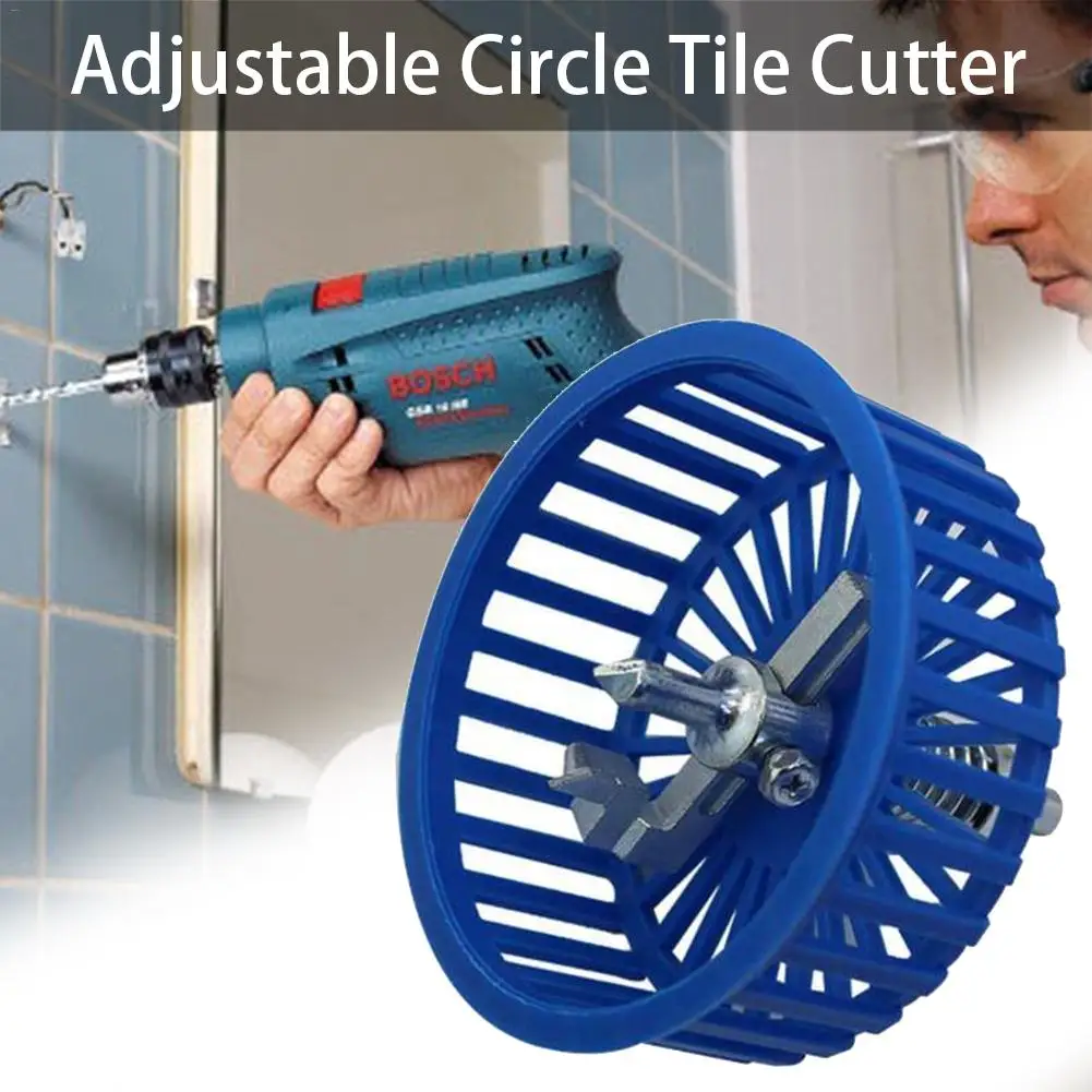 Hole Cutter 20-100MM Professional Round Circle Tile Cutter Adjustable Woodworking Hole Opener Cutter Tool With Cowling #35
Hole Cutter 20-100MM Professional Round Circle Tile Cutter Adjustable Woodworking Hole Opener Cutter Tool With Cowling #35