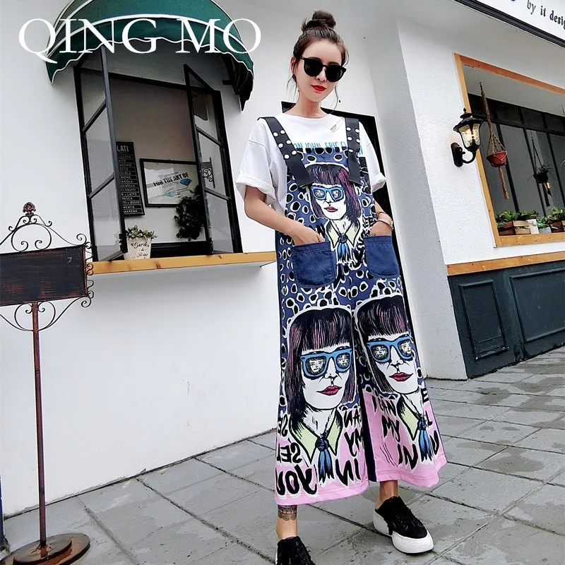 QING MO 2019 Spring Women Beauty Pattern Overalls Oversize Loose Prnting Cartoon Pattern Personality Women Cowboy Pants QF205
QING MO 2019 Spring Women Beauty Pattern Overalls Oversize Loose Prnting Cartoon Pattern Personality Women Cowboy Pants QF205