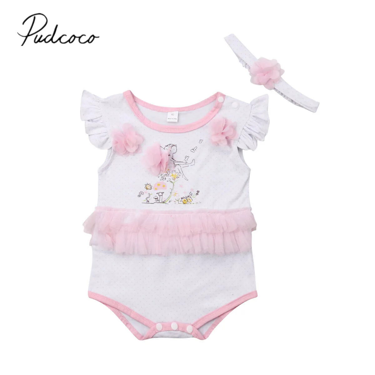 2019 Baby Summer Clothing 0-24M Infant Kids Baby Girl Bodysuit Ruffles Short Sleeve Lace Fairy Floral Jumpsuit Headband Outfits
2019 Baby Summer Clothing 0-24M Infant Kids Baby Girl Bodysuit Ruffles Short Sleeve Lace Fairy Floral Jumpsuit Headband Outfits