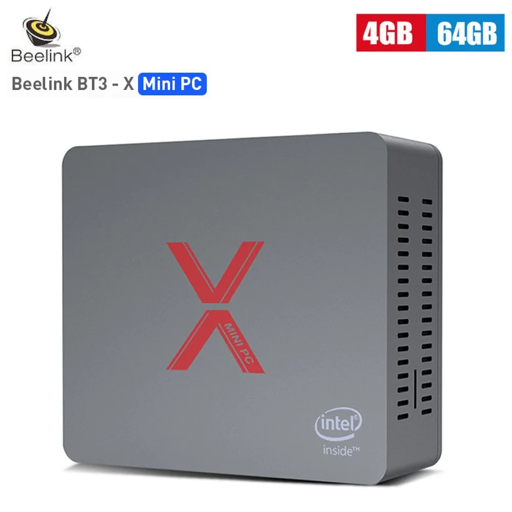 

Beelink BT3 - X Mini PC Windows 10 Intel Apollo Lake J3355 Intel Graphics 500 4GB DDR4 64GB eMMC 2.4G+5.8G WiFi 1000Mbps TV Box