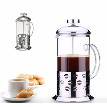 Stainless Steel Manual Pressure Glass Coffee Teapot Silver Coffee Pot Tea Coffee Making Machine 350ml
Stainless Steel Manual Pressure Glass Coffee Teapot Silver Coffee Pot Tea Coffee Making Machine 350ml