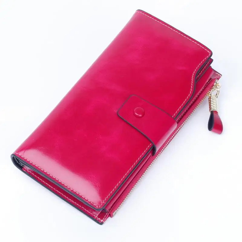 2019 New Luxury Oil Waxed Leather High Quality Long Wallet Women Coin Purse Vintage Design Ladies Wallets #927
2019 New Luxury Oil Waxed Leather High Quality Long Wallet Women Coin Purse Vintage Design Ladies Wallets #927
