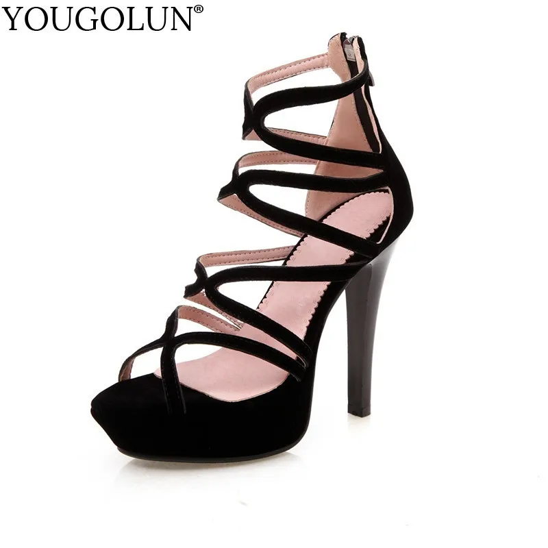 Super High 12.5cm Thin Heels Women Ankle Strap Solid Sandals Woman Ladies Open Toe Platform High Heels Dress Party Shoes C053
Super High 12.5cm Thin Heels Women Ankle Strap Solid Sandals Woman Ladies Open Toe Platform High Heels Dress Party Shoes C053