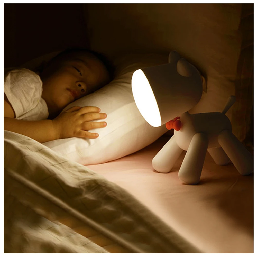 1200mA Rechargeable LED Night Light Dog Sleep Light Table Lamp Puppy Cartoon Baby Children Kids Gift Decoration Home Decor
1200mA Rechargeable LED Night Light Dog Sleep Light Table Lamp Puppy Cartoon Baby Children Kids Gift Decoration Home Decor