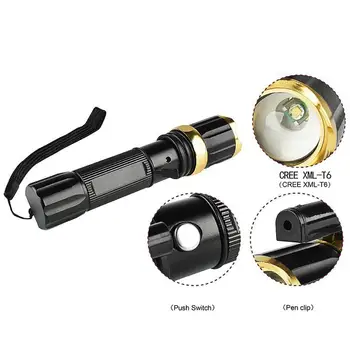 99000lm Multi-function Aluminum Alloy Rechargeable Flashlight Red Laser Hunting Emergency Flashlight Zoom T6 Glare Flashlight
99000lm Multi-function Aluminum Alloy Rechargeable Flashlight Red Laser Hunting Emergency Flashlight Zoom T6 Glare Flashlight