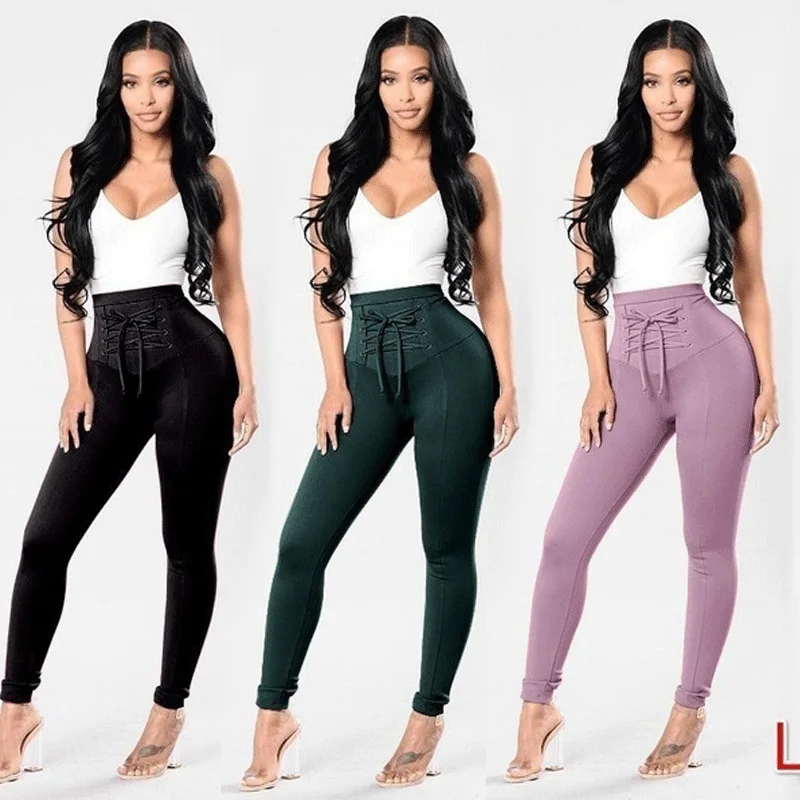 Women Pants Fitness Stretch High Waist Slim Casual Lace Up Pants Bandage Trousers Women's Skinny Stretchy Pants Female Apparel
Women Pants Fitness Stretch High Waist Slim Casual Lace Up Pants Bandage Trousers Women's Skinny Stretchy Pants Female Apparel