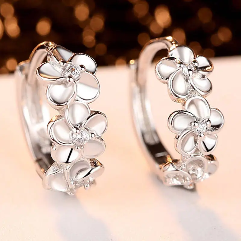 HPXmas Flower shape crystal circel hoop small earrings for women wedding statement engagement jewelry gift
HPXmas Flower shape crystal circel hoop small earrings for women wedding statement engagement jewelry gift