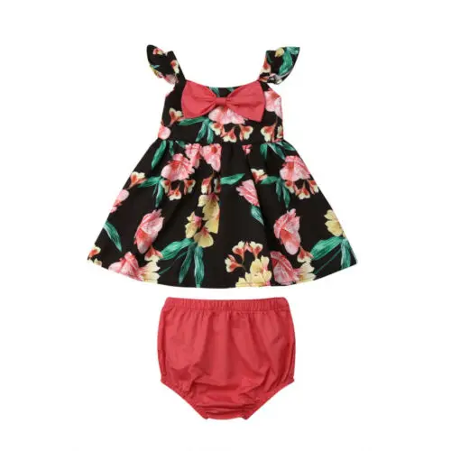 2019 Brand Newborn Infant Baby Girl Flower Bow Tops Dress Shorts Briefs Outfits Sunsuit
2019 Brand Newborn Infant Baby Girl Flower Bow Tops Dress Shorts Briefs Outfits Sunsuit