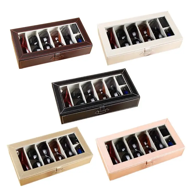 6 Grid Acrylic Glasses Storage Box Travel PU Leather Jewelry Organizer Sub-grid Glasses Protection Storage Case Buckle Belt Box
6 Grid Acrylic Glasses Storage Box Travel PU Leather Jewelry Organizer Sub-grid Glasses Protection Storage Case Buckle Belt Box