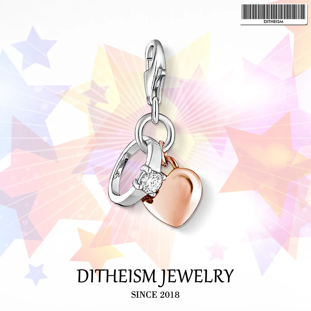 Ring Rose Heart Charms Pendant,2018 Fashion Jewelry 925 Sterling Silver Sweet Gift For Women Girls Pet Fit Bracelet Necklace Bag
Ring Rose Heart Charms Pendant,2018 Fashion Jewelry 925 Sterling Silver Sweet Gift For Women Girls Pet Fit Bracelet Necklace Bag