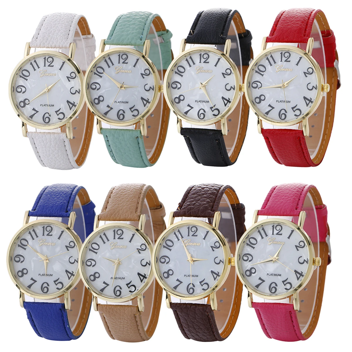 Shellhard Fashion Large Number Dial PU Band Watch Women Men Quartz Analog Leather Wrist Watch Gift For Women's Watches
Shellhard Fashion Large Number Dial PU Band Watch Women Men Quartz Analog Leather Wrist Watch Gift For Women's Watches