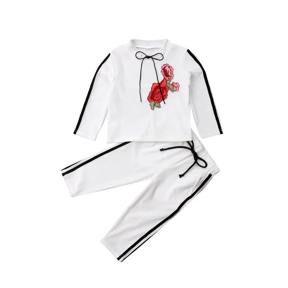 2PCS Toddler Kids Baby Girl Embroidery Flower Pullover Tops Long Pant Outfits Girls Clothing Set
2PCS Toddler Kids Baby Girl Embroidery Flower Pullover Tops Long Pant Outfits Girls Clothing Set