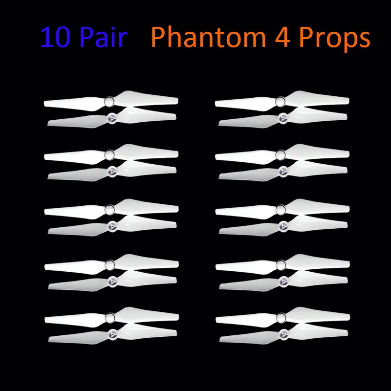 10 Pairs DJI Phantom 4 Propeller for DJI Phantom 4 Series Drone Low Noise Quick Release Propellers Accessories(not original)
10 Pairs DJI Phantom 4 Propeller for DJI Phantom 4 Series Drone Low Noise Quick Release Propellers Accessories(not original)
