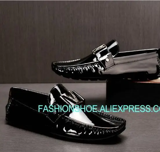 Patent leather Flat Comfortable Lazy Loafers Slip on Mens Formal Business Shoes Wedding Dress Shoe Big Size euro 46
Patent leather Flat Comfortable Lazy Loafers Slip on Mens Formal Business Shoes Wedding Dress Shoe Big Size euro 46