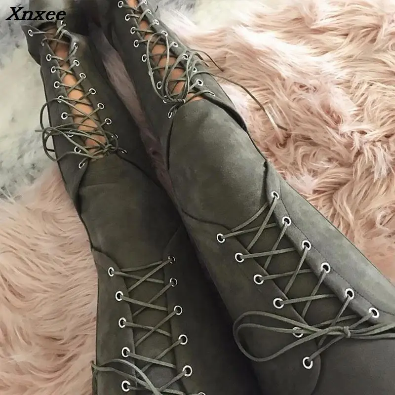 Lace up suede leggings women bandage pants women autumn winter legging sexy slim long trousers ladies pencil pants Xnxee
Lace up suede leggings women bandage pants women autumn winter legging sexy slim long trousers ladies pencil pants Xnxee