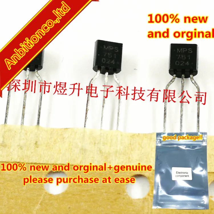 

10pcs 100% new and orginal MPS751ZL1G MPS751G Amplifier Transistors TO-92 in stock