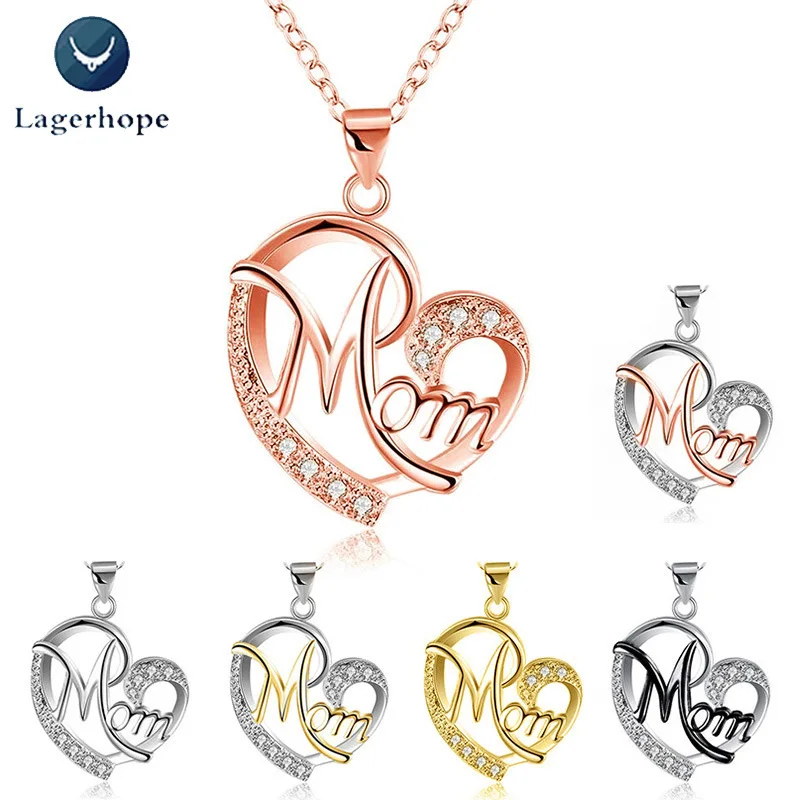 Exquisite Necklace For Women Mom Heart Shaped Crystal Alloy Metal Pendant Necklace Jewelry Birthday Mother's Day Gift Wholesale
Exquisite Necklace For Women Mom Heart Shaped Crystal Alloy Metal Pendant Necklace Jewelry Birthday Mother's Day Gift Wholesale