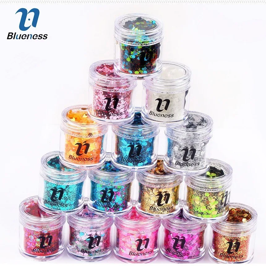 Blueness 10g/Box Glitter Nail Face Eye Shadow Dazzling Dance Party Makeup 15 Colors Hybrid Sequins Eyeshadow Tattoo Beauty
Blueness 10g/Box Glitter Nail Face Eye Shadow Dazzling Dance Party Makeup 15 Colors Hybrid Sequins Eyeshadow Tattoo Beauty