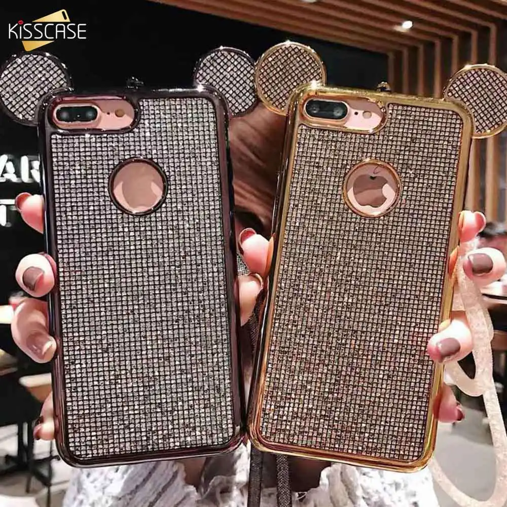 KISSCASE Glitter Cute Case For iPhone 5 5S SE Animals Ears Shining Cover For iPhone X XR XS Max 7 8 6 6S Plus Fashion Girly Case
KISSCASE Glitter Cute Case For iPhone 5 5S SE Animals Ears Shining Cover For iPhone X XR XS Max 7 8 6 6S Plus Fashion Girly Case
