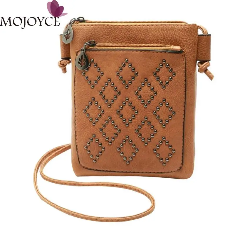 Retro Rivet Sling Women Crossbody Bag Fashion PU Girls Casual Shoulder Bag Female Messenger Bags carteras y bolsos mujer 2018
Retro Rivet Sling Women Crossbody Bag Fashion PU Girls Casual Shoulder Bag Female Messenger Bags carteras y bolsos mujer 2018