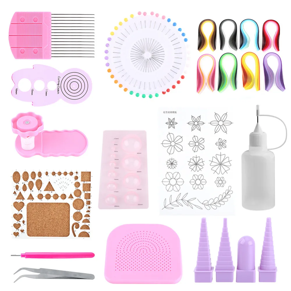 Handmade DIY Scrapbook Paper Craft Rolling Kit Slotted Tools Strips Tweezer Pins Slotted Quilling Scrapbooking For Decoration
Handmade DIY Scrapbook Paper Craft Rolling Kit Slotted Tools Strips Tweezer Pins Slotted Quilling Scrapbooking For Decoration