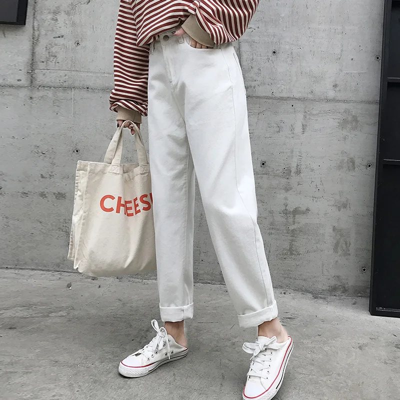 CTRLCITY White Women Jeans High Waist Loose Jeans Women Harem Pants Denim Vintage Boyfriend Jeans For Women
CTRLCITY White Women Jeans High Waist Loose Jeans Women Harem Pants Denim Vintage Boyfriend Jeans For Women