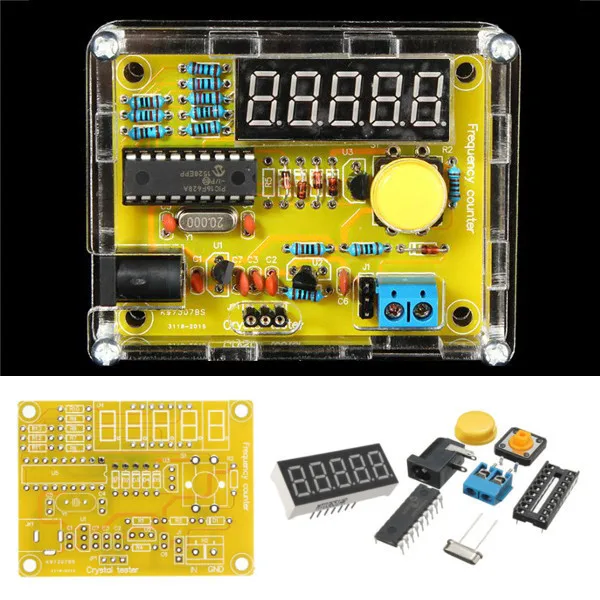Geekcreit? DIY индикаторное 1Hz-50 МГц с украшением в виде кристаллов счетчик Корпус