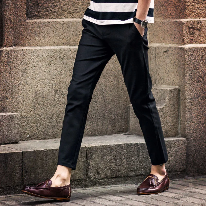 Men's Trousers 2019 Spring New Youth Popular Solid Color Slim Nine Pants Trousers Feet Handsome Youth Casual Men's Clothing
Men's Trousers 2019 Spring New Youth Popular Solid Color Slim Nine Pants Trousers Feet Handsome Youth Casual Men's Clothing
