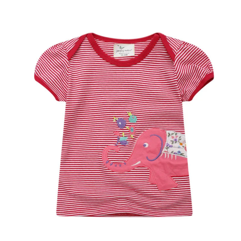 T Shirt Kids Cotton Baby Girls Summer Clothing Short Sleeve Tops For Girls Brand Jumping Meters Red Striped Girls Tshirt
T Shirt Kids Cotton Baby Girls Summer Clothing Short Sleeve Tops For Girls Brand Jumping Meters Red Striped Girls Tshirt