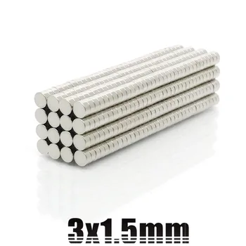 Wholesale Price 3*1.5 5000pcs Strong Round Dia. 3mm x 1.5mm N35 Rare Earth Neodymium Magnet Art Craft 3x1.5
Wholesale Price 3*1.5 5000pcs Strong Round Dia. 3mm x 1.5mm N35 Rare Earth Neodymium Magnet Art Craft 3x1.5