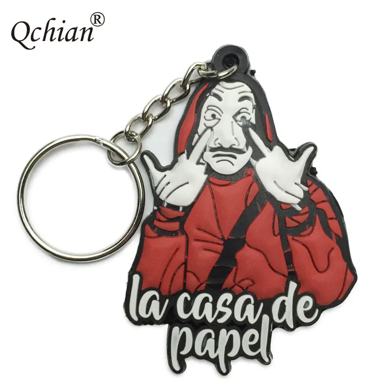 Money Heist The House of Paper Keychain La Casa De Papel Key Chains Salvador Dali Funny Print Key Chains Holder Ring Decorative
Money Heist The House of Paper Keychain La Casa De Papel Key Chains Salvador Dali Funny Print Key Chains Holder Ring Decorative