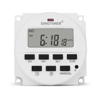Sinotimer Tm618H-2 220V Ac Digital Time Switch Output Voltage 220V 7 Day Weekly Programmable Timer Switch For Lights Applicati
Sinotimer Tm618H-2 220V Ac Digital Time Switch Output Voltage 220V 7 Day Weekly Programmable Timer Switch For Lights Applicati