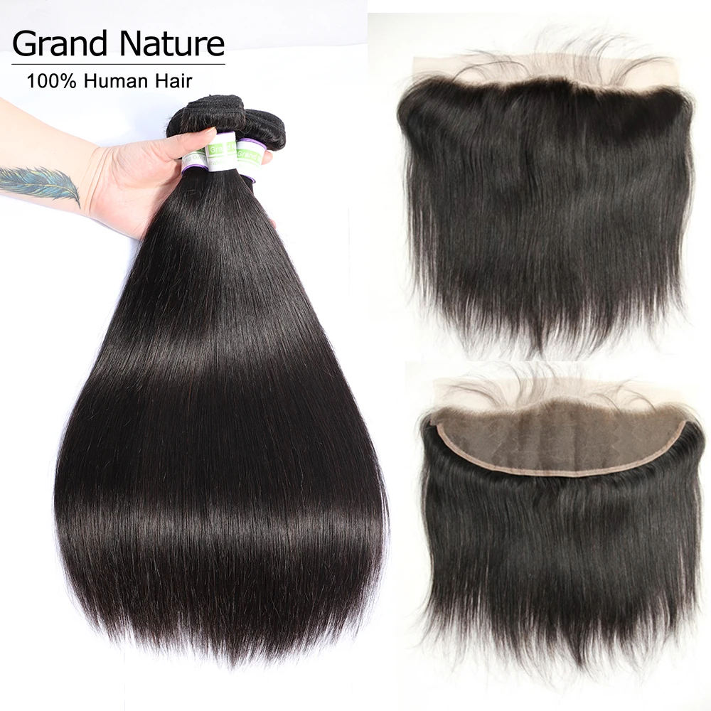 Ear To Ear Lace frontal closure with Bundles straight Brazilian Hair 3Bundles with Closure 4pcs/lot free part with hairline Remy
Ear To Ear Lace frontal closure with Bundles straight Brazilian Hair 3Bundles with Closure 4pcs/lot free part with hairline Remy