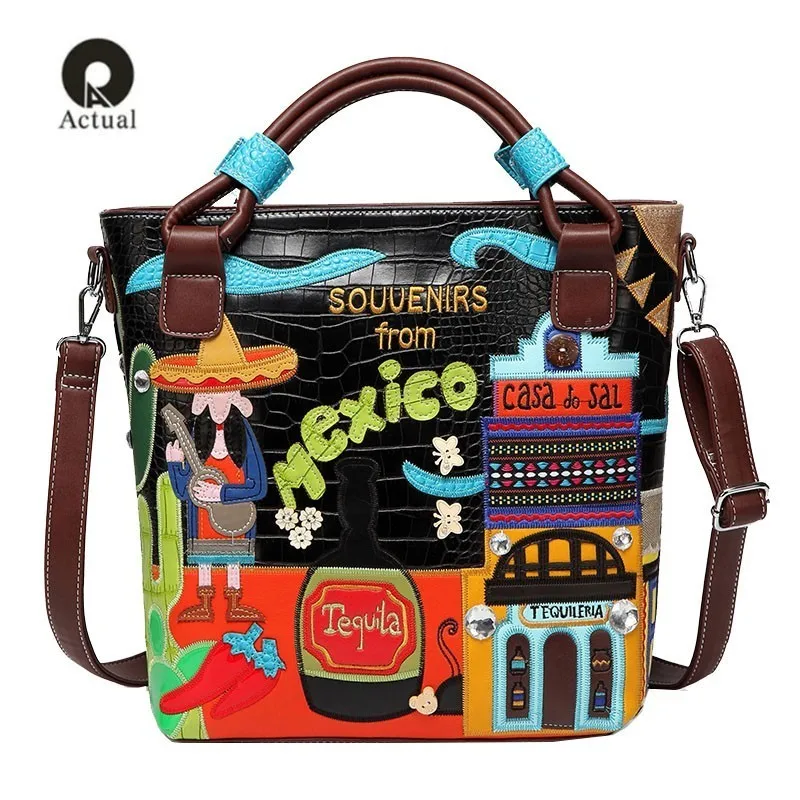 Women Crocodile skin Leather Bags Shoulder Bolsos Italy Handbag Retro Handmade Bolsa Feminina Embroidered Bag Ladies Mexico Bags
Women Crocodile skin Leather Bags Shoulder Bolsos Italy Handbag Retro Handmade Bolsa Feminina Embroidered Bag Ladies Mexico Bags
