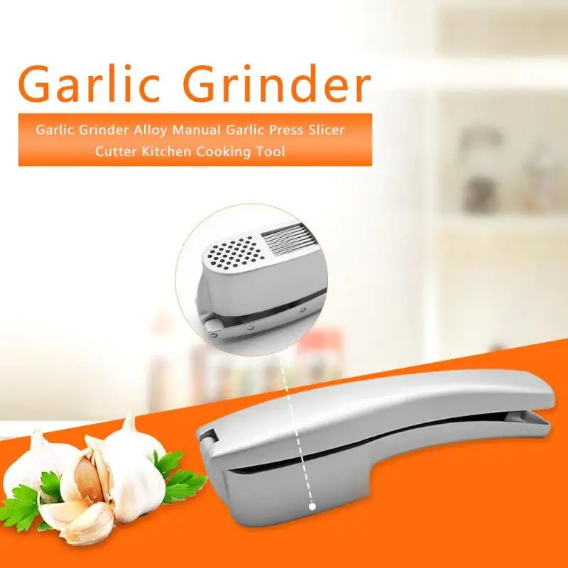 Stainless Steel Garlic Press Alloy Crusher Kitchen Round Extrusion Set Squeeze Cooking Tools
Stainless Steel Garlic Press Alloy Crusher Kitchen Round Extrusion Set Squeeze Cooking Tools