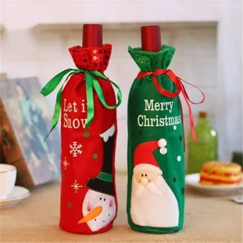 Christmas Wine Bottle Apron Cover Wrap Xmas Snowman Santa Claus Wine Bottle Cover Hot Sale Dinner Party Table Holiday Decoration
Christmas Wine Bottle Apron Cover Wrap Xmas Snowman Santa Claus Wine Bottle Cover Hot Sale Dinner Party Table Holiday Decoration