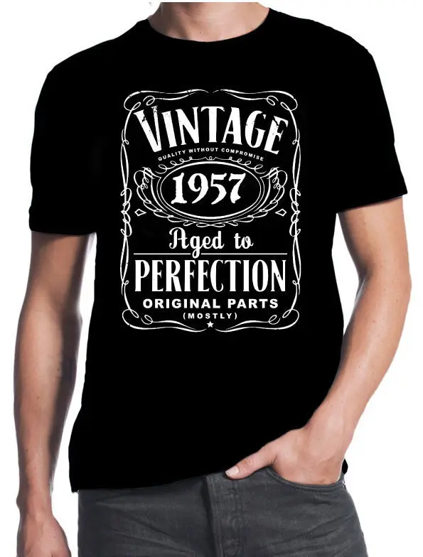 60th Birthday Vintage Aged To Perfection 1957 60 Years Old Gift Present T Shirt 3D Men Hot Cheap Short Sleeve Male T-Shirt
60th Birthday Vintage Aged To Perfection 1957 60 Years Old Gift Present T Shirt 3D Men Hot Cheap Short Sleeve Male T-Shirt