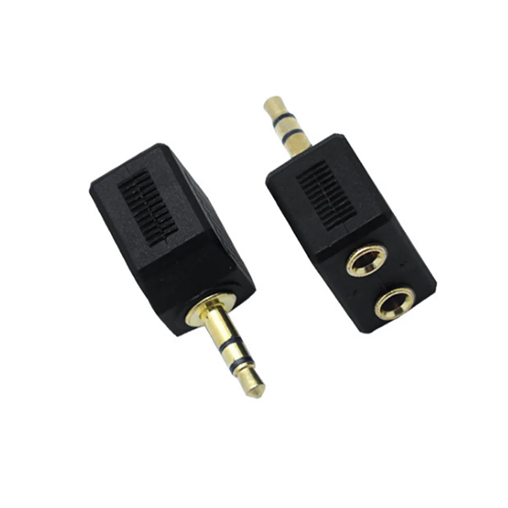 1 Male to 2 Female Gold Plated 3.5mm Audio Splitter Headphone Adapter Computer Cable Connector
1 Male to 2 Female Gold Plated 3.5mm Audio Splitter Headphone Adapter Computer Cable Connector