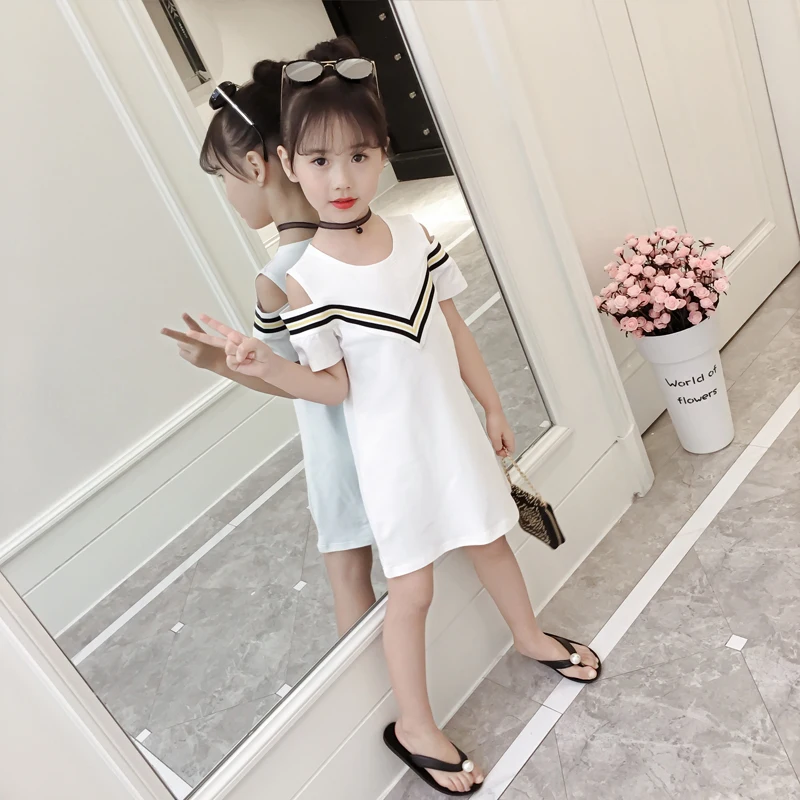 Children's Dress Girls Dress 2019 Summer Dress New Children's Western Style Korean Version Children's Summer Shoulder Striped
Children's Dress Girls Dress 2019 Summer Dress New Children's Western Style Korean Version Children's Summer Shoulder Striped