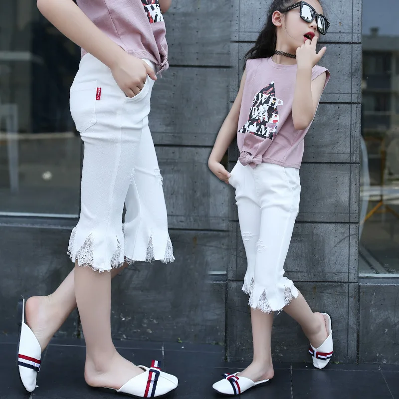 Baby clothes 2019 new summer girl hole lace pants fashion stretch slim flared pants
Baby clothes 2019 new summer girl hole lace pants fashion stretch slim flared pants
