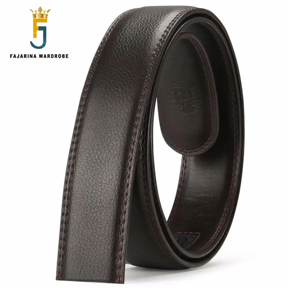 FAJARINA Good Quality the 2nd Layer Genuine Leather Black Belt Automatic Ratchet Styles 3.5cm Belt Strap without Buckle FJ18025
FAJARINA Good Quality the 2nd Layer Genuine Leather Black Belt Automatic Ratchet Styles 3.5cm Belt Strap without Buckle FJ18025