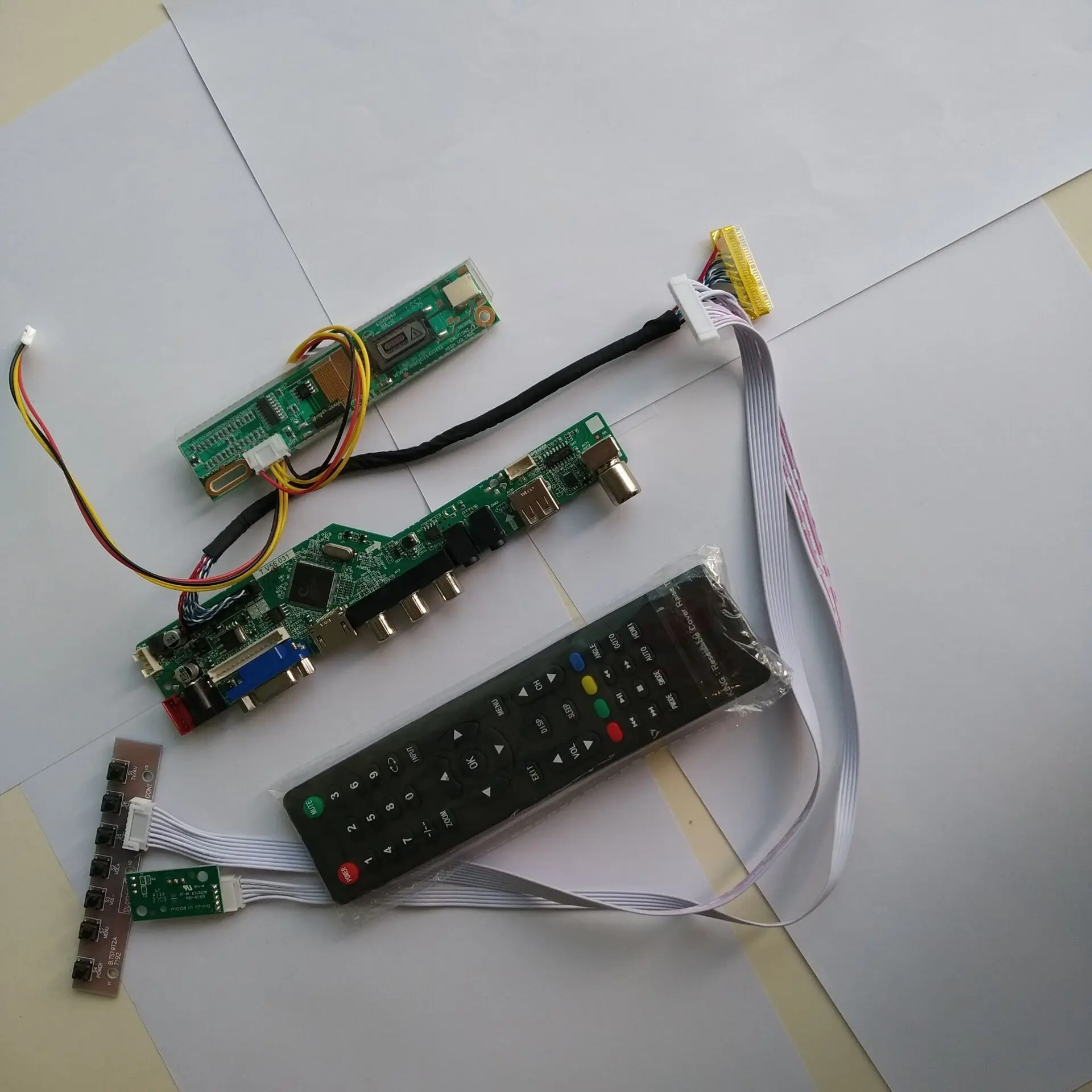 TV HDMI VGA AV Audio TV56 LCD Controller board kit driver Card DIY For LP154WX4(TL)(C8)/TLC9 1280X800 15.4" panel
TV HDMI VGA AV Audio TV56 LCD Controller board kit driver Card DIY For LP154WX4(TL)(C8)/TLC9 1280X800 15.4" panel
