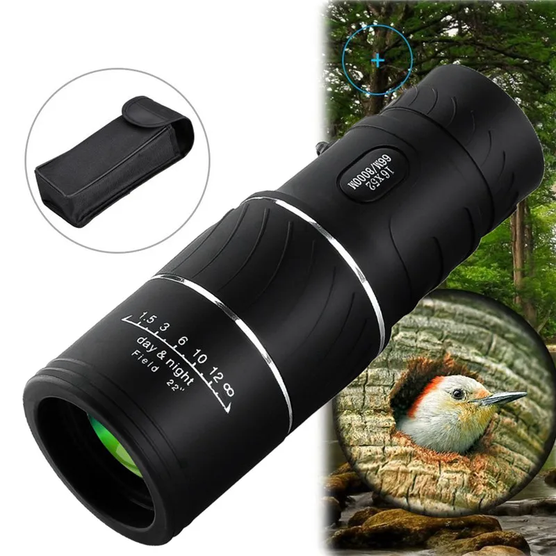 SGODDE 16X52 Outdoor HD Monocular High Magnificatio Optic Night Vision Telescope 66m/8000m Portable Camping Hunting Monocular
SGODDE 16X52 Outdoor HD Monocular High Magnificatio Optic Night Vision Telescope 66m/8000m Portable Camping Hunting Monocular
