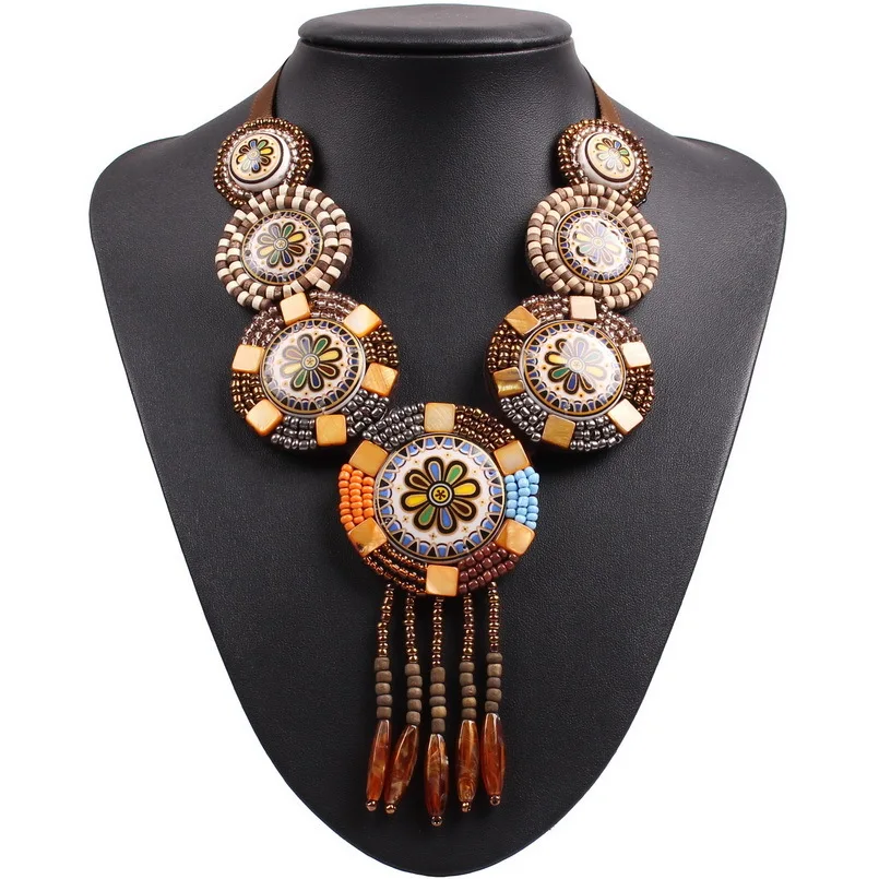 2019 New Design Fashion Vintage Colorful Enamel Big Chunky Statement Choker Tibetan Antique Wood Bead Tassel Pendant Necklace
2019 New Design Fashion Vintage Colorful Enamel Big Chunky Statement Choker Tibetan Antique Wood Bead Tassel Pendant Necklace