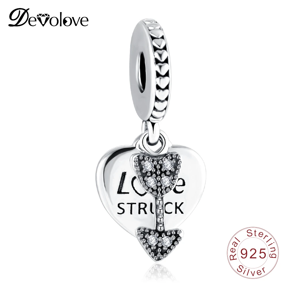 Devolove Love Struck & Arrow Pendant Charm 925 Sterling Silver Fit Pandora Brand Bracelelt Handmade Jewelry Dropshipping
Devolove Love Struck & Arrow Pendant Charm 925 Sterling Silver Fit Pandora Brand Bracelelt Handmade Jewelry Dropshipping