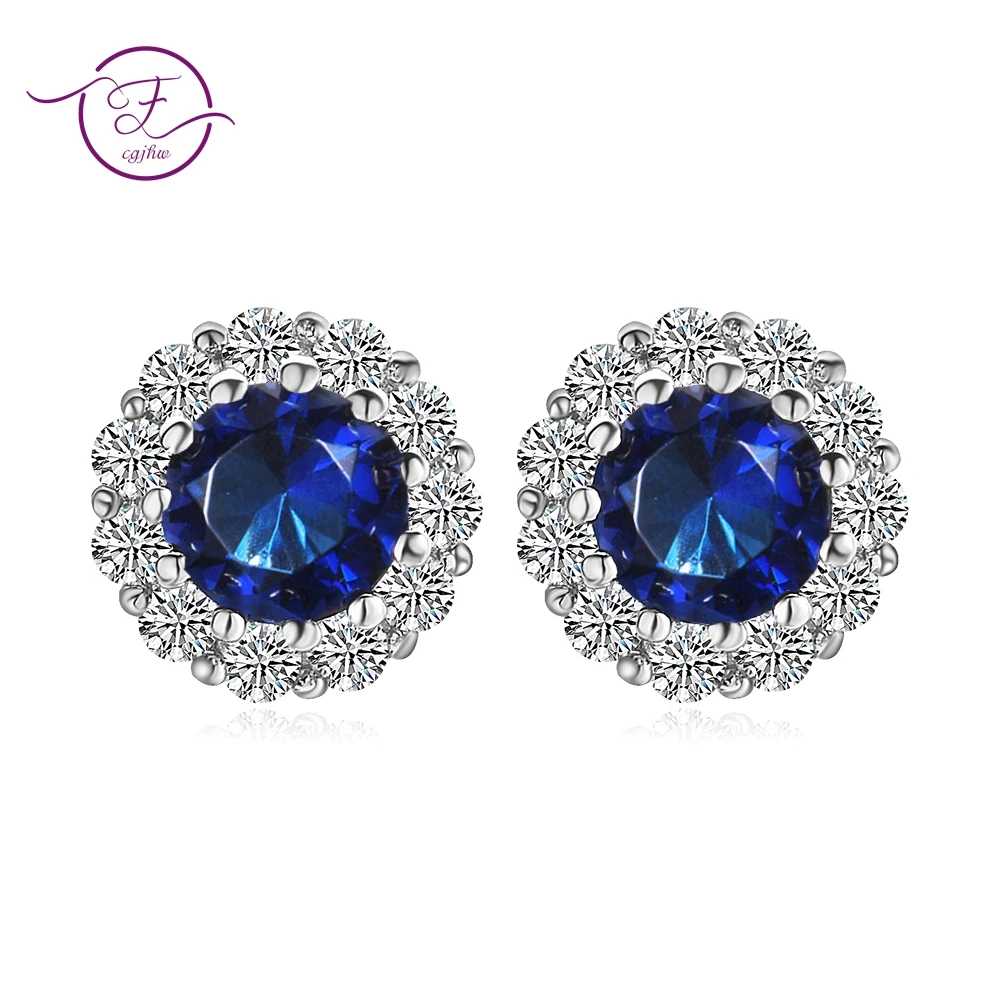 New Arrival Navy Gemstone Stud Earrings For Women 925 Sterling Silver Fashion Wedding Party Anniversary Jewelry Accessories
New Arrival Navy Gemstone Stud Earrings For Women 925 Sterling Silver Fashion Wedding Party Anniversary Jewelry Accessories