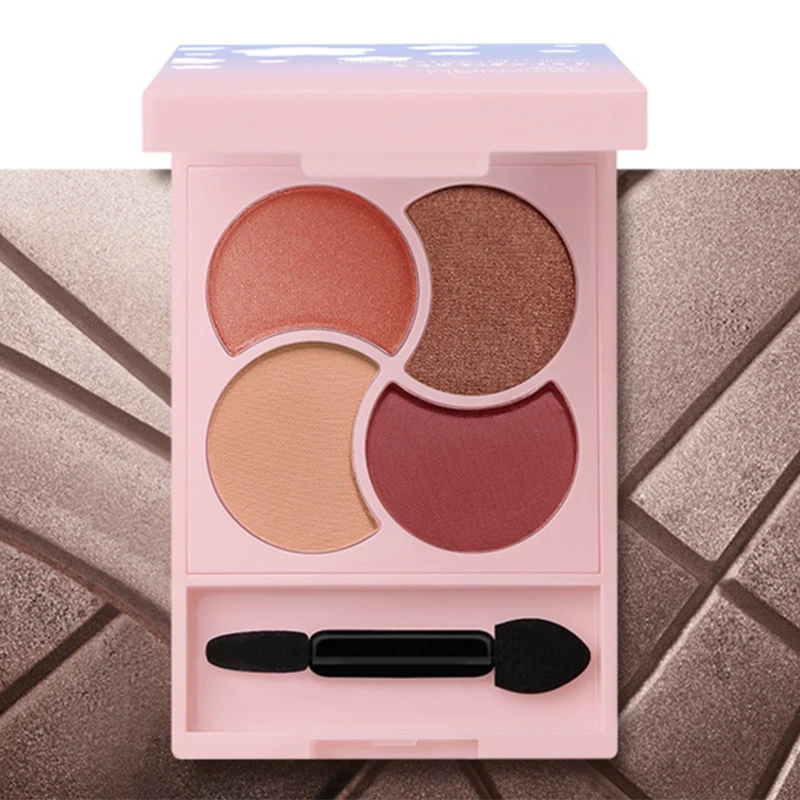 Eyeshadow Pearly Grapefruit Matte Earth Color Four-color Eyeshadow Palette Waterproof and sweatproof eye shadow make up tools
Eyeshadow Pearly Grapefruit Matte Earth Color Four-color Eyeshadow Palette Waterproof and sweatproof eye shadow make up tools