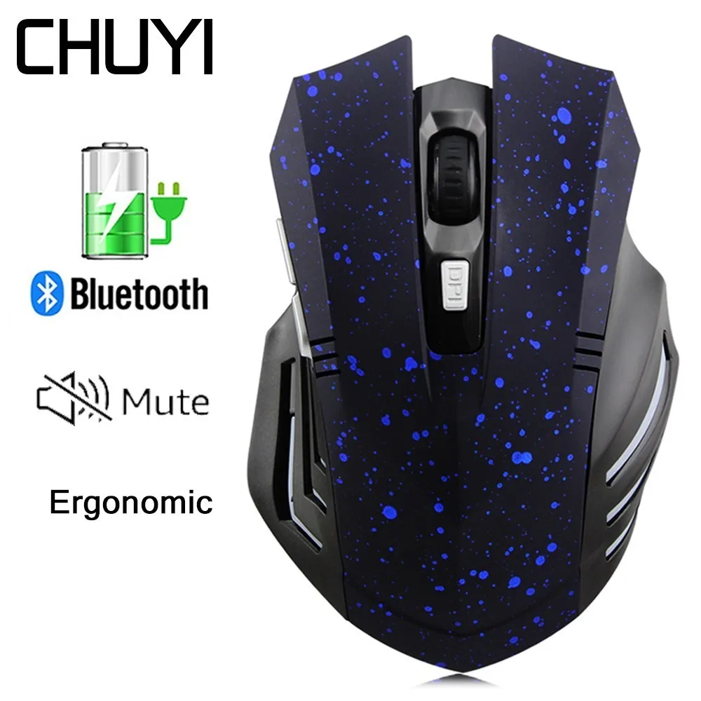 CHUYI Wireless Bluetooth 3.0 Silent Mouse Rechargeable Laptop Ergonomic Gaming Mouse Mause Optical 1600DPI For Xiaomi Gamer Mice
CHUYI Wireless Bluetooth 3.0 Silent Mouse Rechargeable Laptop Ergonomic Gaming Mouse Mause Optical 1600DPI For Xiaomi Gamer Mice