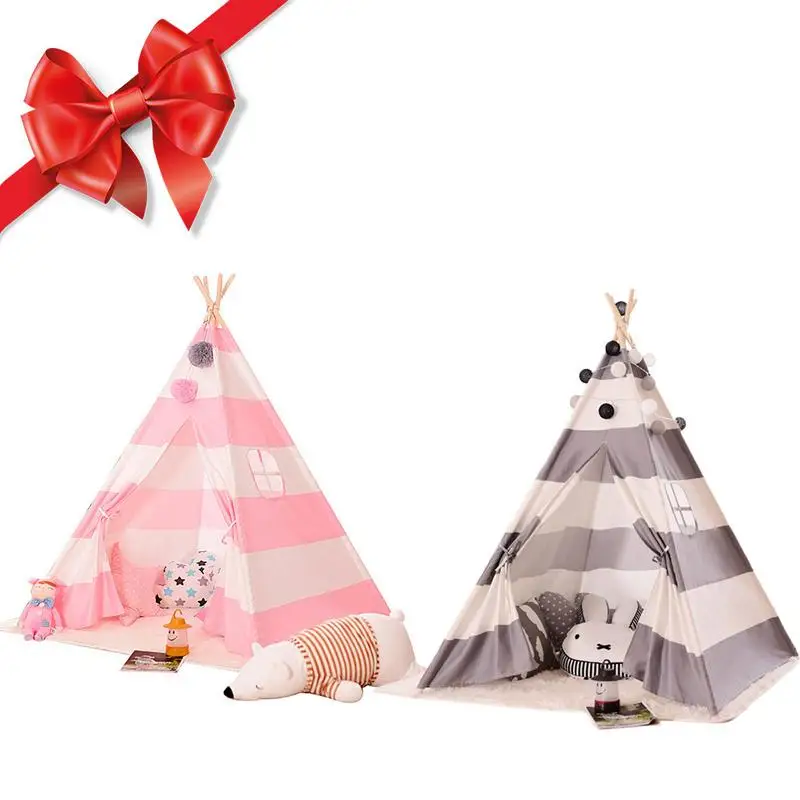 Kids Play Tent Cotton Canvas Teepee Children Toy Tent Cherokee Playhouse Indian Baby Room Stripe Color Playhouse
Kids Play Tent Cotton Canvas Teepee Children Toy Tent Cherokee Playhouse Indian Baby Room Stripe Color Playhouse